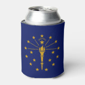 Indiana State Flag Blikjeskoeler (Blikje Voorkant)
