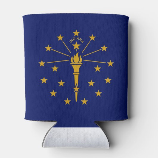 Indiana State Flag Blikjeskoeler (Achterkant)