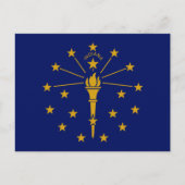 Indiana State Flag Briefkaart (Voorkant)