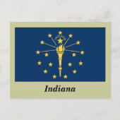 Indiana State Flag Briefkaart (Voorkant)