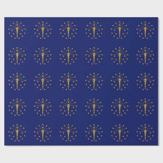 Indiana State Flag Cadeaupapier (Vlak)