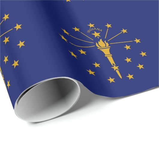 Indiana State Flag Cadeaupapier (Rol Hoek)