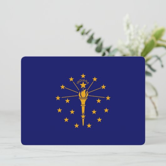 Indiana State Flag Design (Staand voorkant)