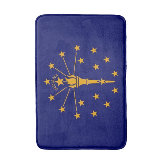Indiana State Flag Design Badmat (Voorkant Verticaal)