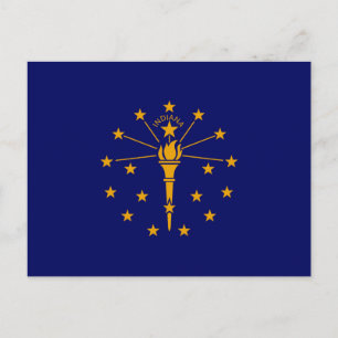 Indiana State Flag Design Briefkaart
