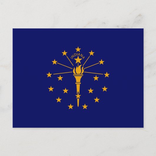 Indiana State Flag Design Briefkaart (Voorkant)