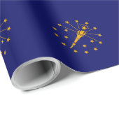 Indiana State Flag Design Cadeaupapier (Rol Hoek)