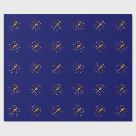 Indiana State Flag Design Cadeaupapier (Vlak)