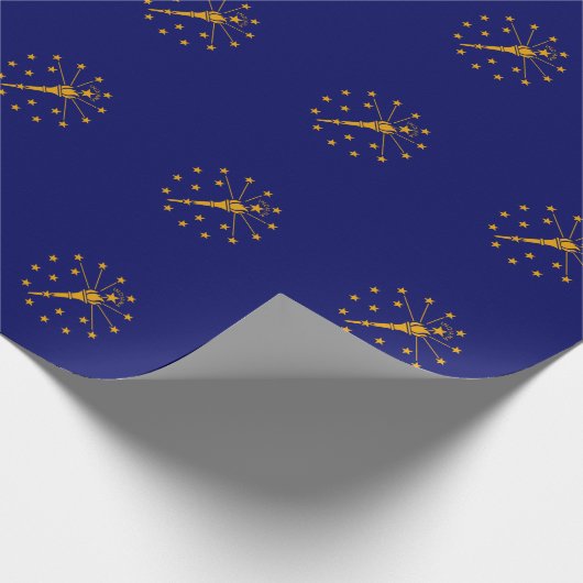 Indiana State Flag Design Cadeaupapier (Hoek)