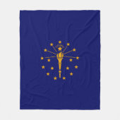 Indiana State Flag Design Fleece Deken (Voorkant)