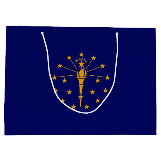Indiana State Flag Design Large Cadeautasje (Achterkant)
