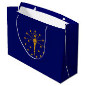 Indiana State Flag Design Large Cadeautasje (Achterkant Gekanteld)