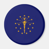 Indiana State Flag Design Magneet (Voorkant)