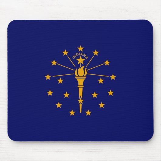 Indiana State Flag Design Muismat (Voorkant)