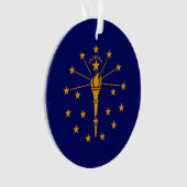 Indiana State Flag Design Ornament (voorkant)