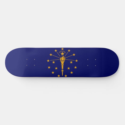 Indiana State Flag Design Persoonlijk Skateboard (Horizontaal)