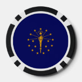 Indiana State Flag Design Poker Chips (Achterkant)