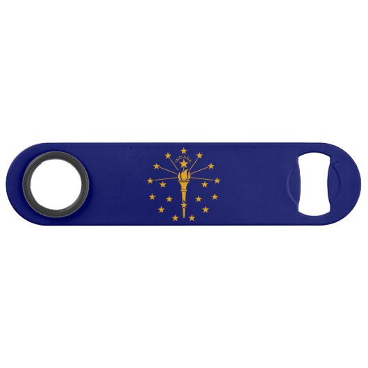 Indiana State Flag Design Speed Flessenopener (Voorkant (Horizontaal))