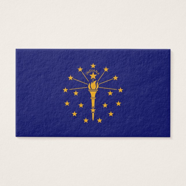 Indiana State Flag Design Visitekaartjes (Voorkant)