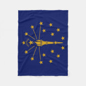 Indiana State Flag Fleece Deken (Voorkant)