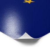 Indiana State Flag Foto Afdruk (Hoek)