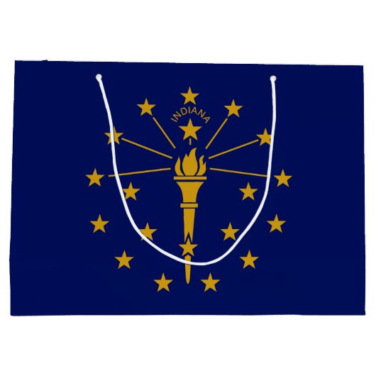 Indiana State Flag Groot Cadeauzakje (Achterkant)