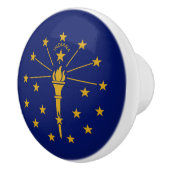 Indiana State Flag Keramische Knop (Rechts)