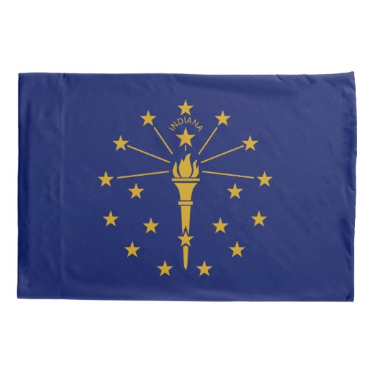 Indiana State Flag Kussensloop (Achterkant)
