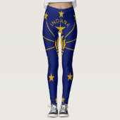 Indiana State Flag Leggings (Voorkant)