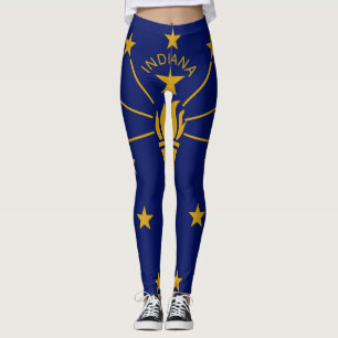 Indiana State Flag Leggings