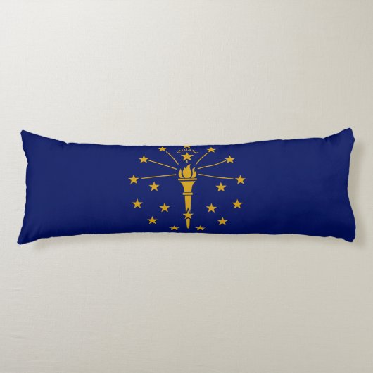 Indiana State Flag Lichaamskussen (Voorkant)