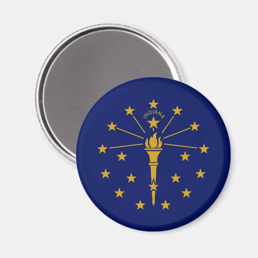 Indiana State Flag Magneet (Voorkant / Achterkant)