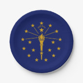 Indiana State Flag Papieren Bordje (Voorkant)