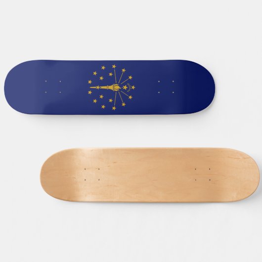 Indiana State Flag Persoonlijk Skateboard (Horizontaal)