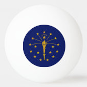 Indiana State Flag Pingpongbal (Achterkant)