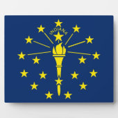 Indiana State Flag Plaque Fotoplaat (Voorkant)