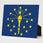 Indiana State Flag Plaque Fotoplaat (Zijkant)