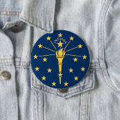 Indiana State Flag Ronde Button 4,0 Cm (In situ)