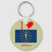 Indiana State Flag Sleutelhanger (Voorkant)
