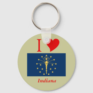 Indiana State Flag Sleutelhanger