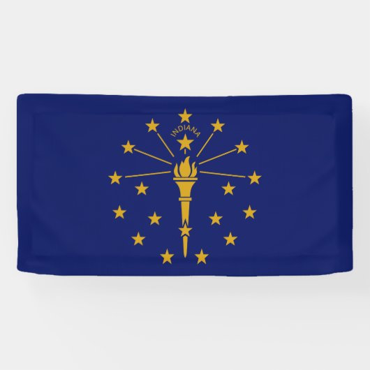 Indiana State Flag Spandoek (Horizontaal)
