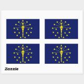 Indiana State Flag Sticker (Vel)