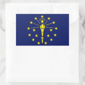 Indiana State Flag Sticker (Tas)