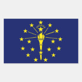 Indiana State Flag Sticker (Voorkant)