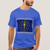 Indiana State Flag Stickers T-shirt (Voorkant)
