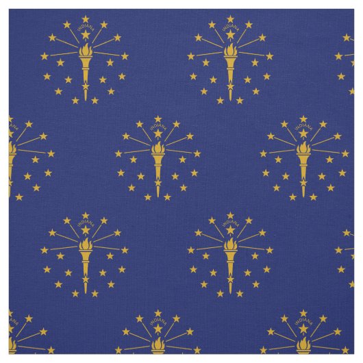 Indiana State Flag Stof (Swatch)