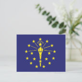 INDIANA STATE FLAG T-shirt Briefkaart (Staand voorkant)