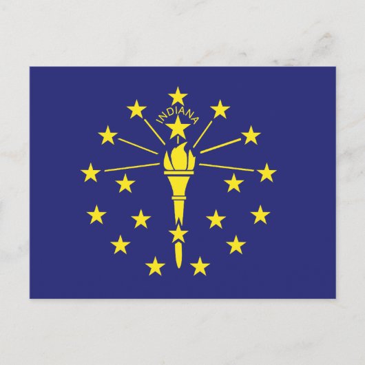 INDIANA STATE FLAG T-shirt Briefkaart (Voorkant)