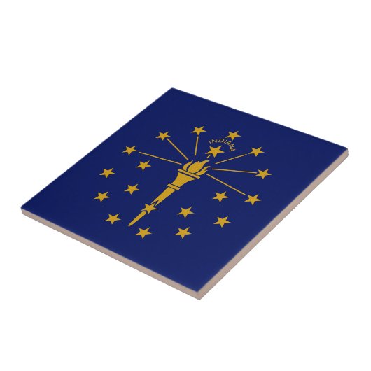 Indiana State Flag Tegeltje (Zijkant)