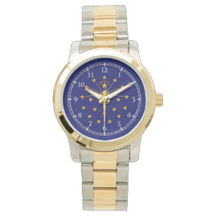 Indiana State Flag Watch Design Horloge